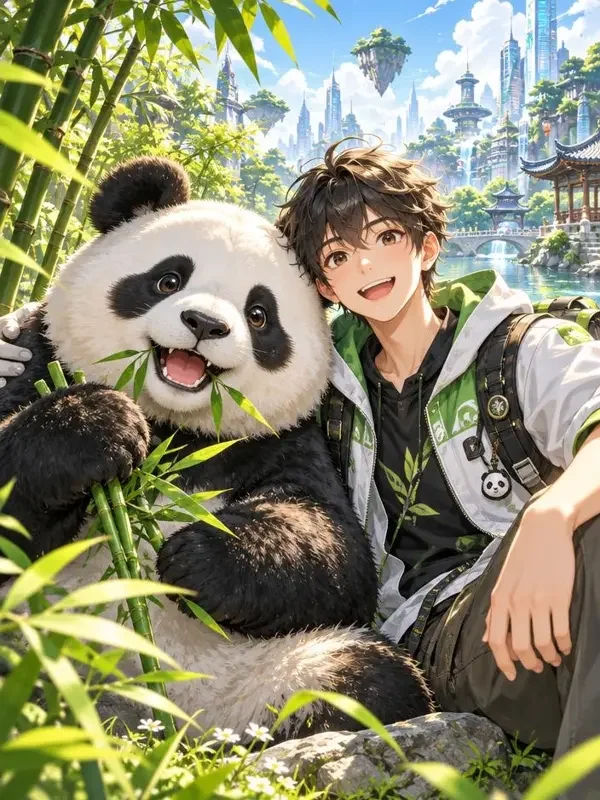 熊猫基地的灵兽少年 封面